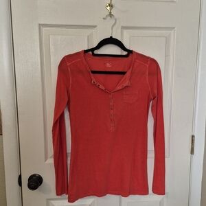 GAP Long Sleeve Top with Button Detail